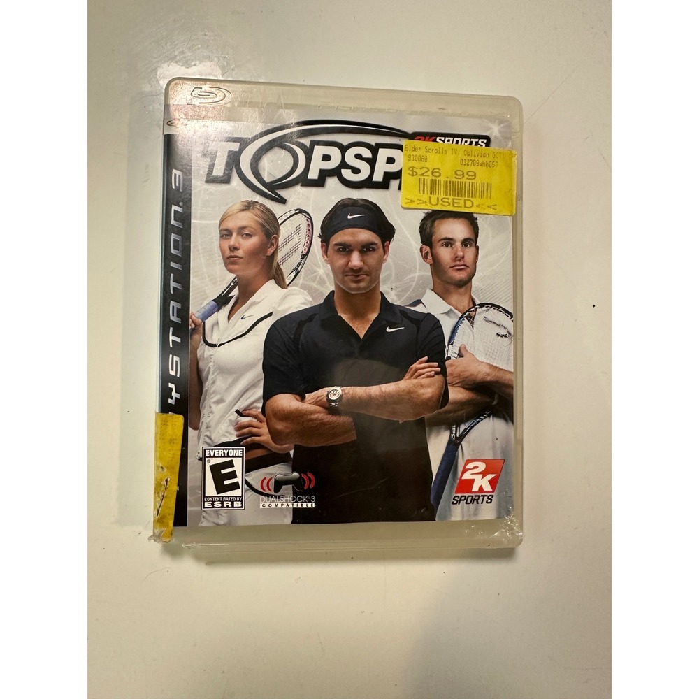 Top‎ Spin 3 PS3 Game Tennis Federer Nadal Sports PlayStation 3